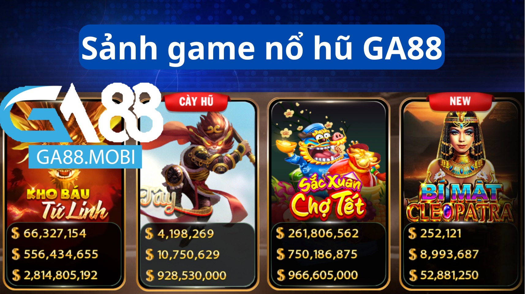 Các dòng game nổ hũ GA88 Các dòng game nổ hũ GA88
